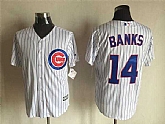 Chicago Cubs #14 Ernie Banks White New Cool Base Stitched MLB Jersey,baseball caps,new era cap wholesale,wholesale hats